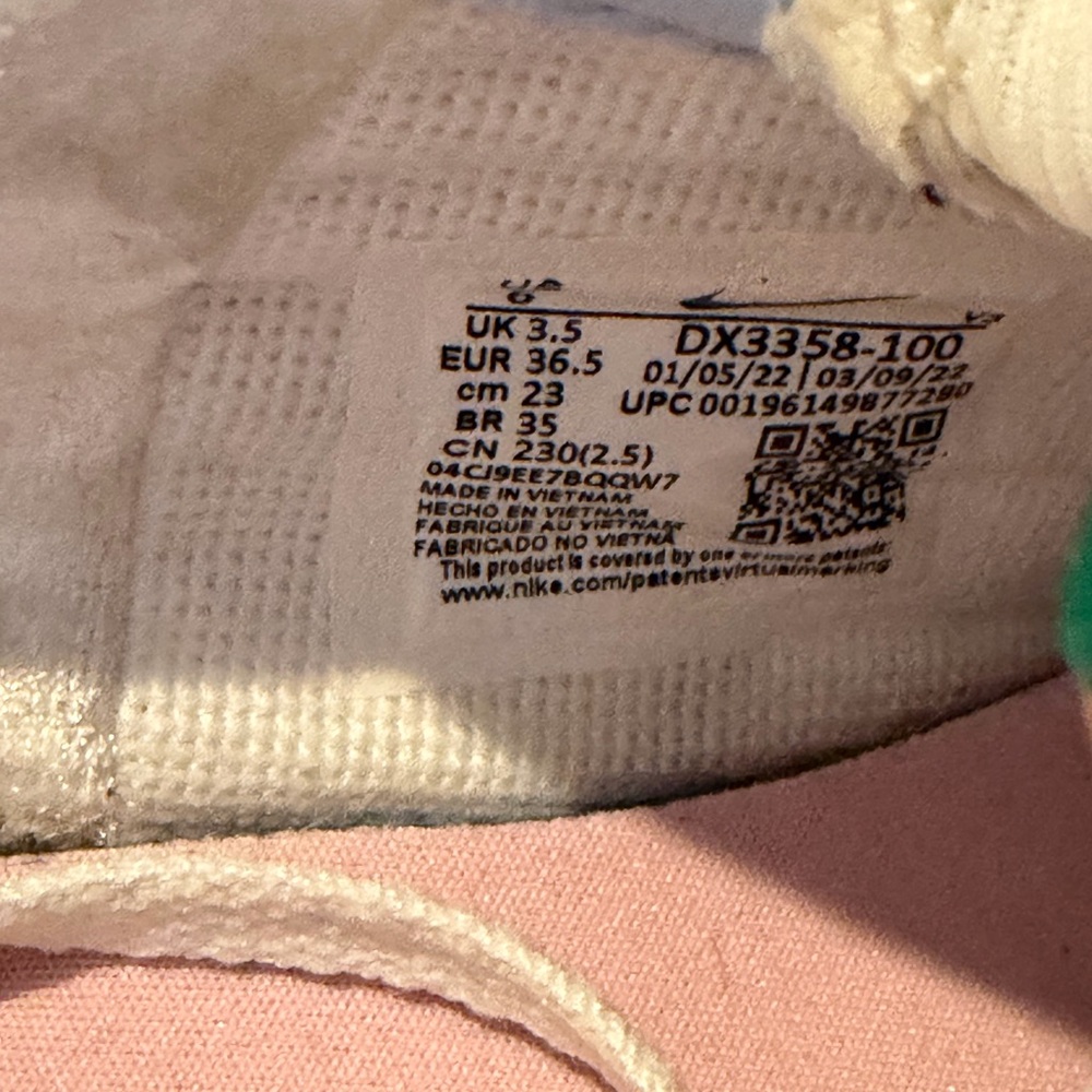 Nike Air Force 1 Shadow "Hoops Pack" sneakers in the Medium Soft Pink colorway. - Picture 6 of 8